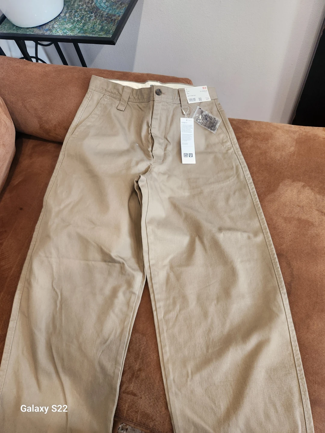 Uniqlo U Wide Fit Chino Pants - Brown - 31 Inch - photo 4