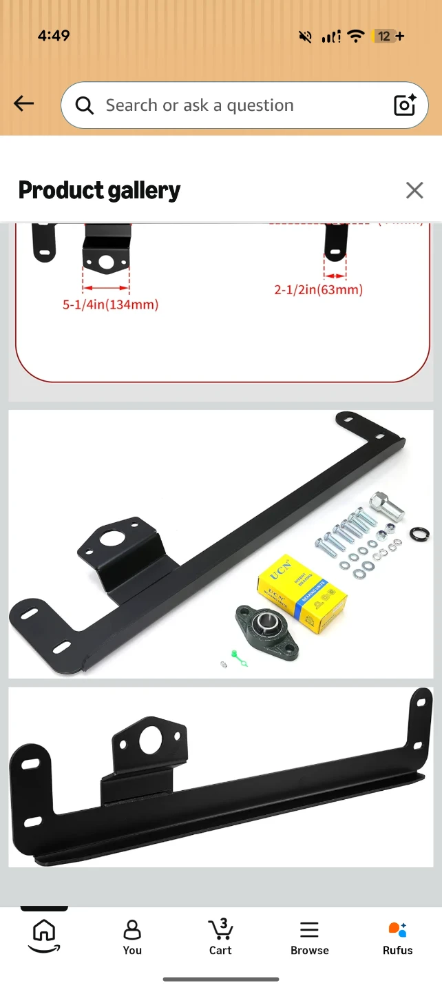 Steering Stabilizer Mount Hardware Kit