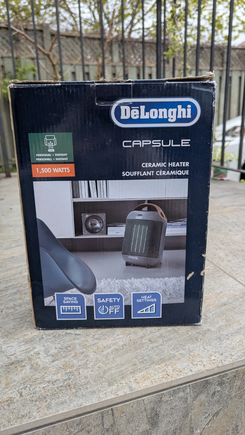 DeLonghi Capsule Ceramic Heater 1500 Watts