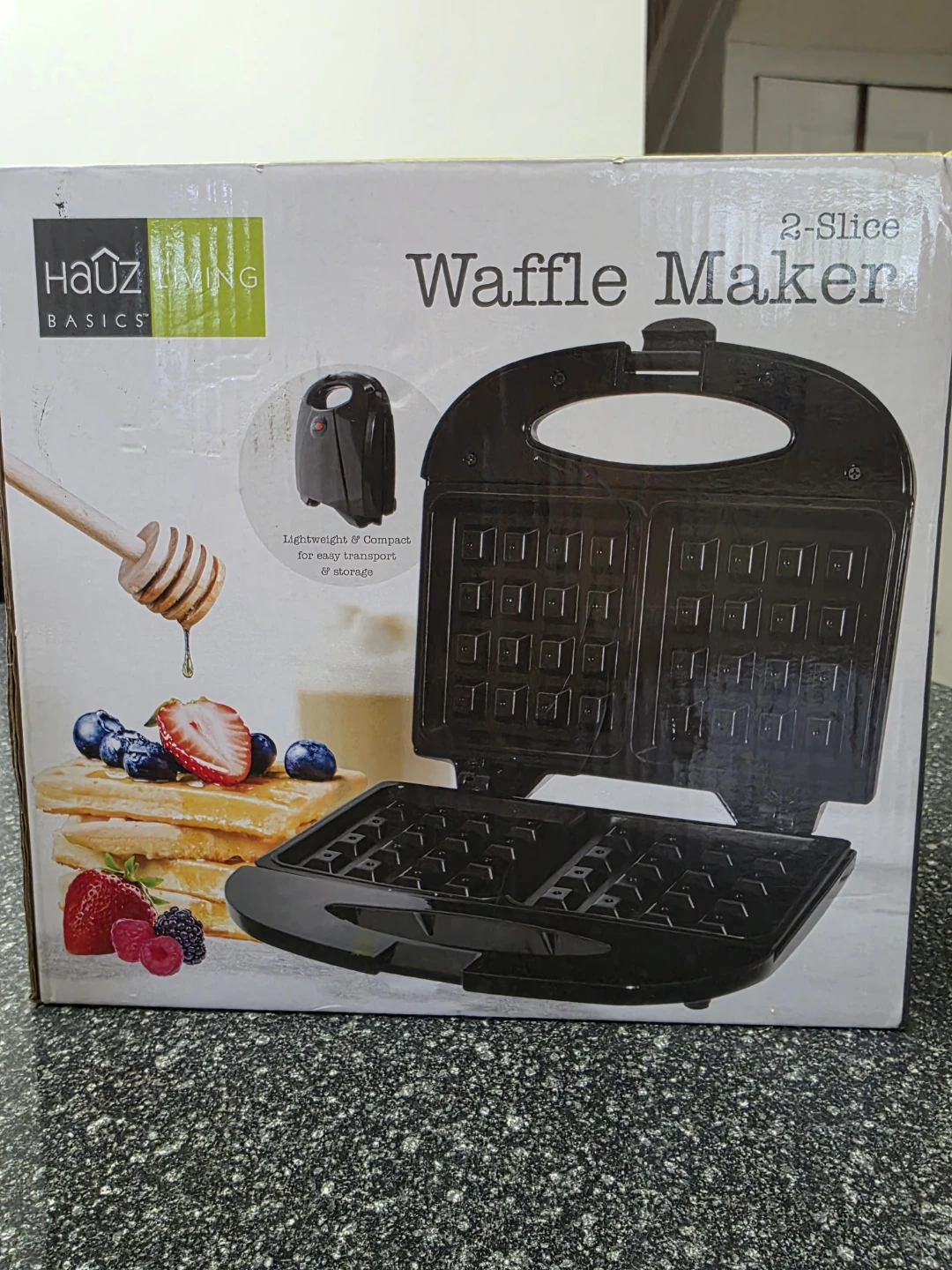 Hauz Living Basics 2-Slice Waffle Maker - photo 2