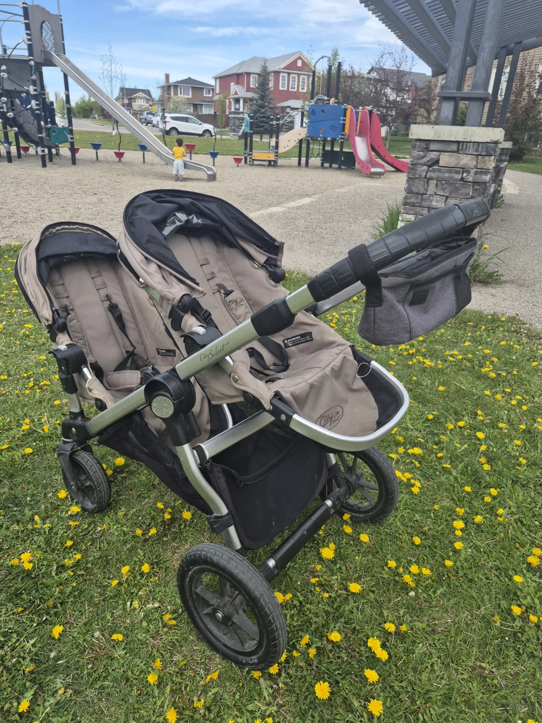 Baby Jogger City Select Double Stroller - Tan - photo 2