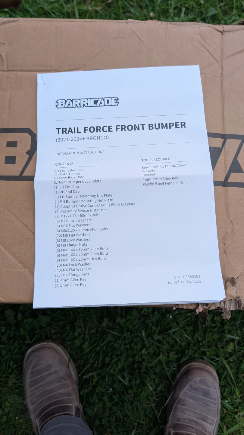 Barricade Trail Force Front Bumper for 2021+ Bronco - photo 4