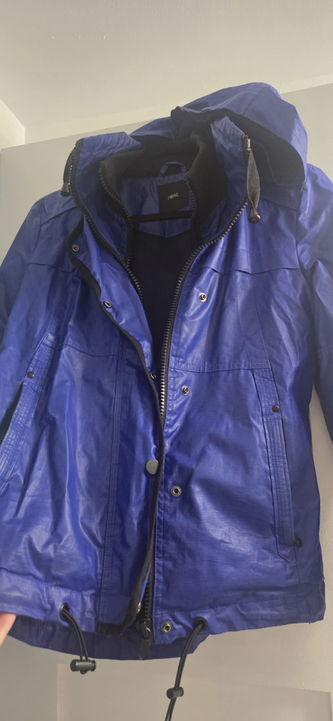 Next Blue Hooded Jacket Size 8 - photo 3