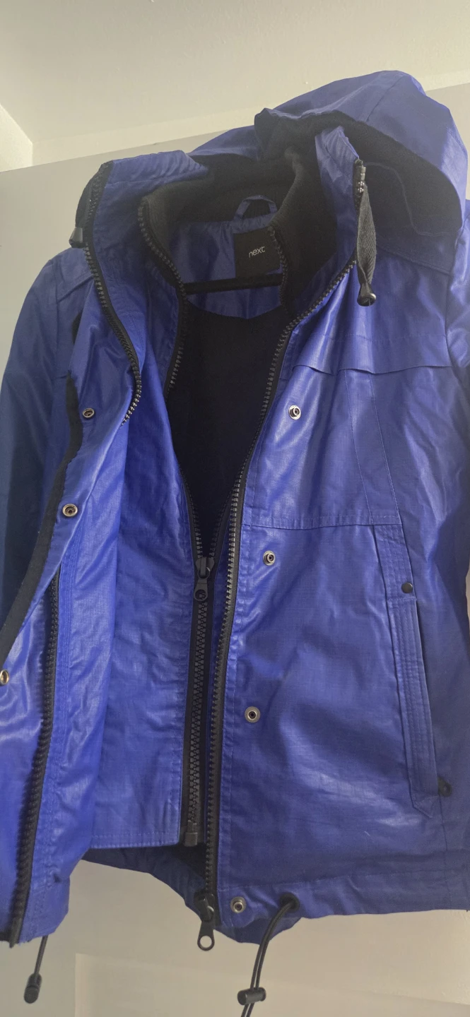 Next Blue Hooded Jacket Size 8 - photo 4