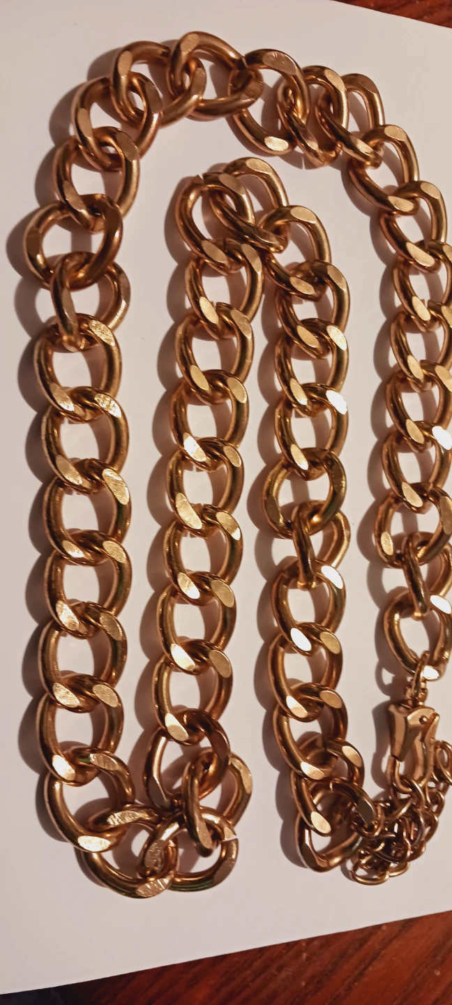 Gold Tone Chunky Chain  Necklace or Belt