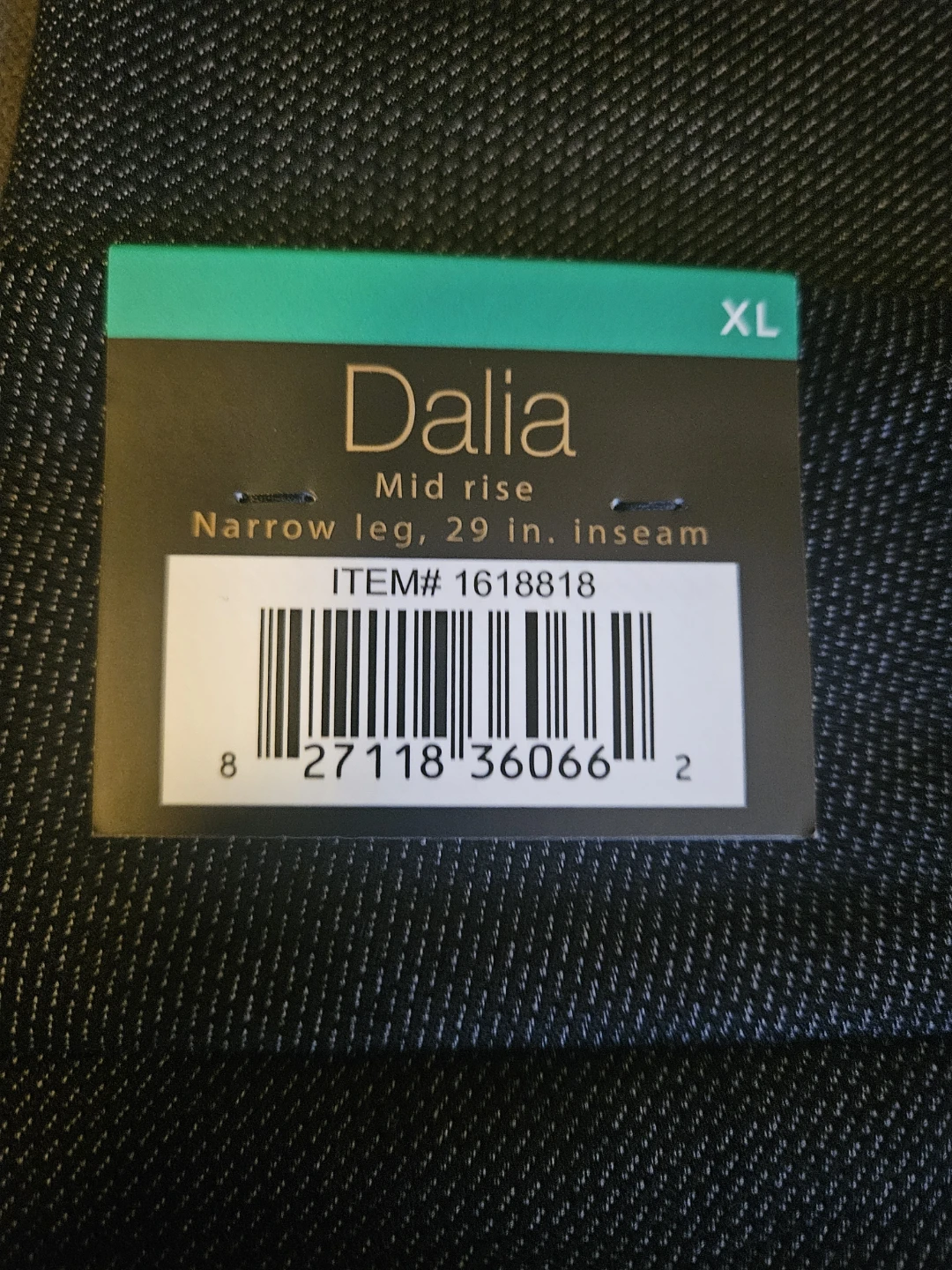 Dalia Mid Rise Narrow Leg Pants XL - photo 5