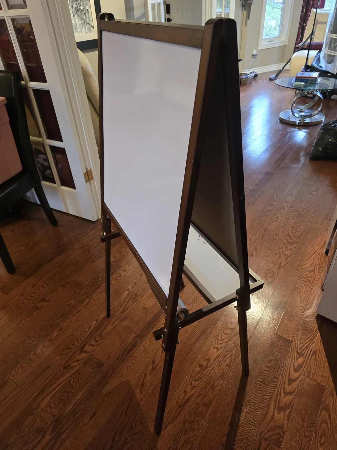 Wooden Easel with Whiteboard and Chalkboard - photo 5