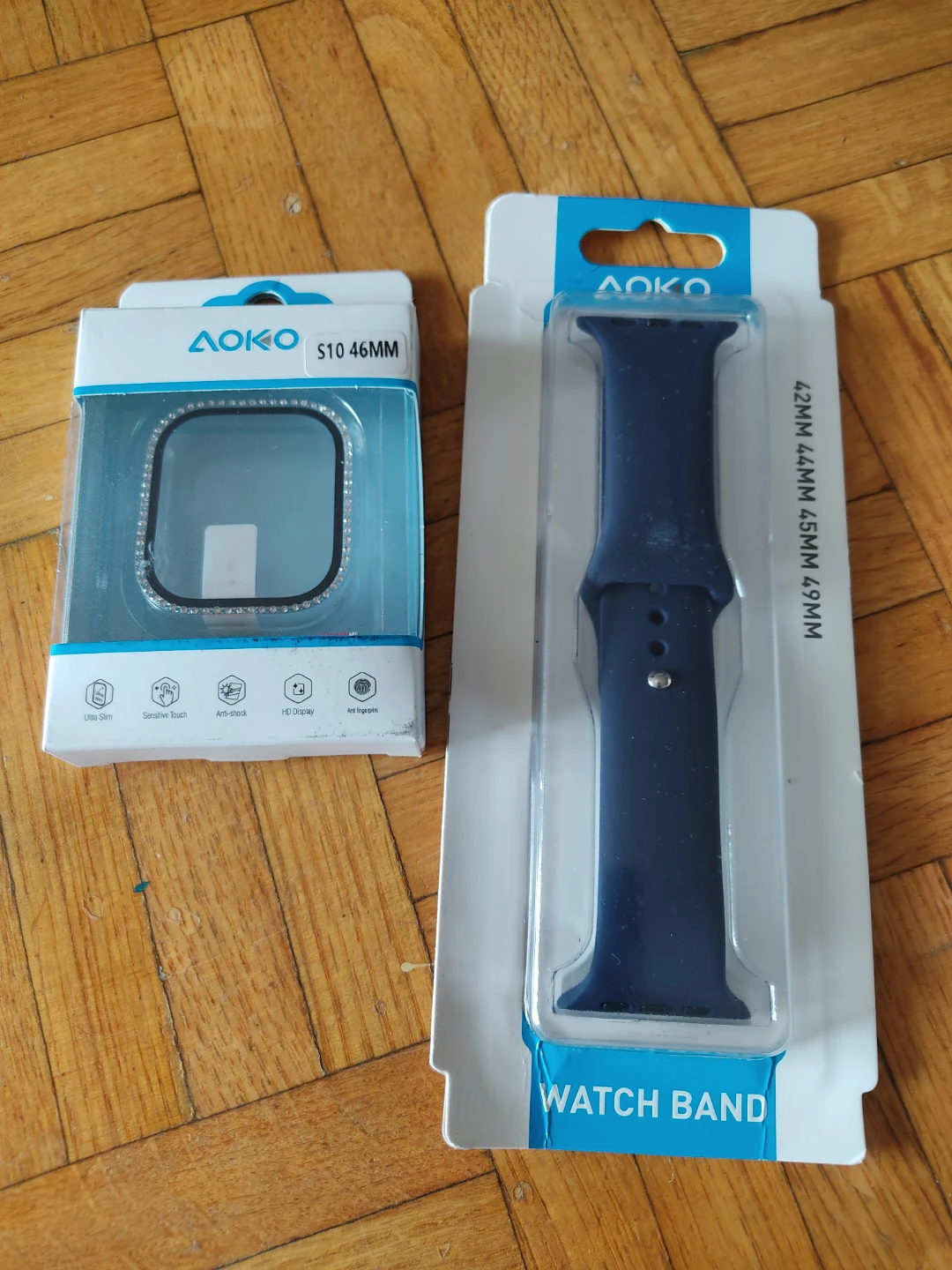 AOKO Watch Band and Screen Protector for 42-49mm Watches