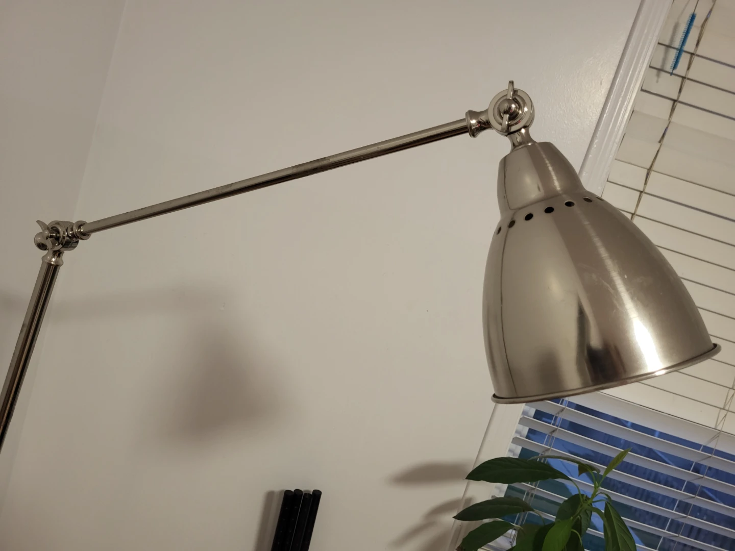 Adjustable Floor Lamp - Brushed Nickel (IKEA) - photo 2