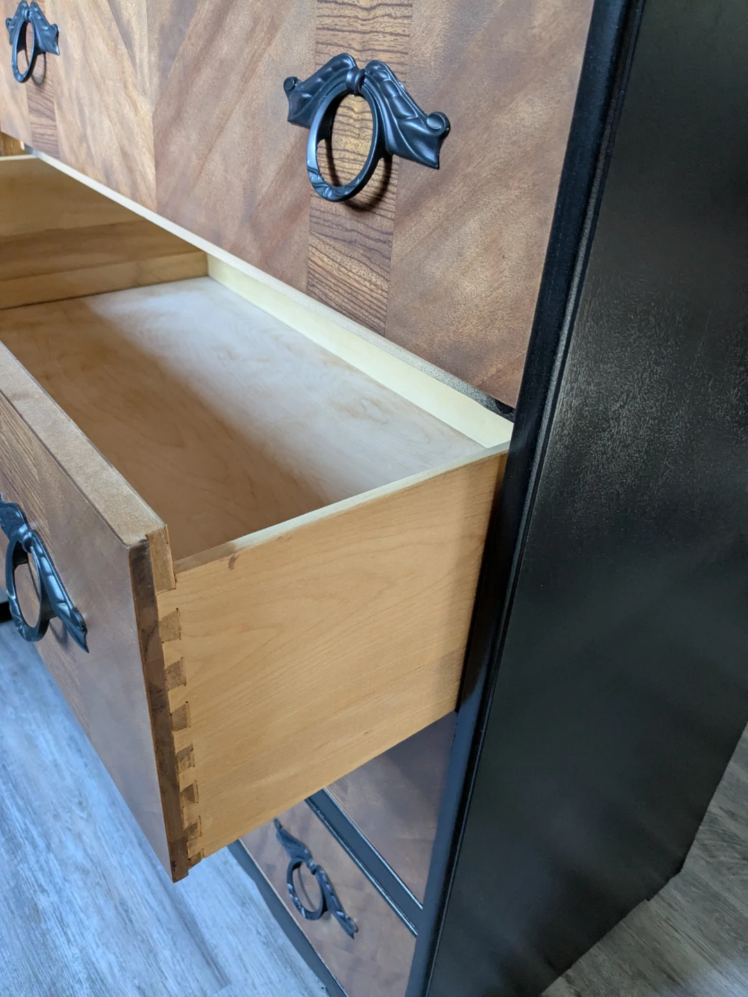 Stunning Refinished Vintage Dresser | Rich Wood Grain Finish - photo 2
