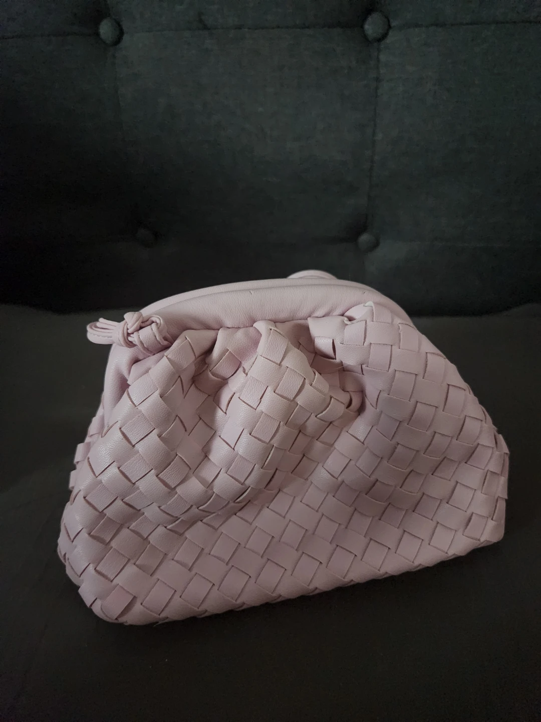Like new Pink Woven Clutch Bag - photo 4