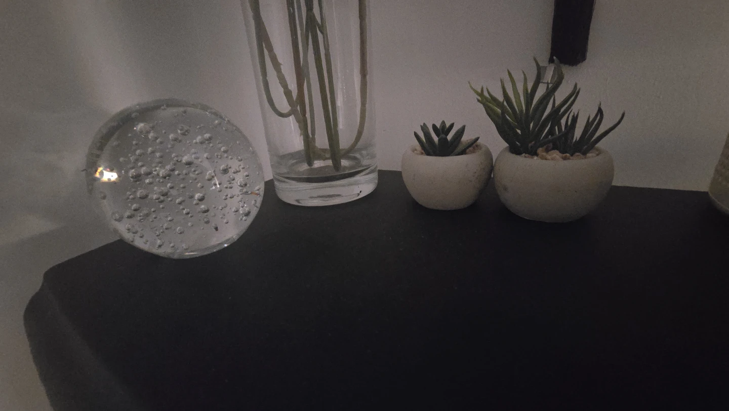 Artificial Flower Arrangement with Glass Vase - photo 4