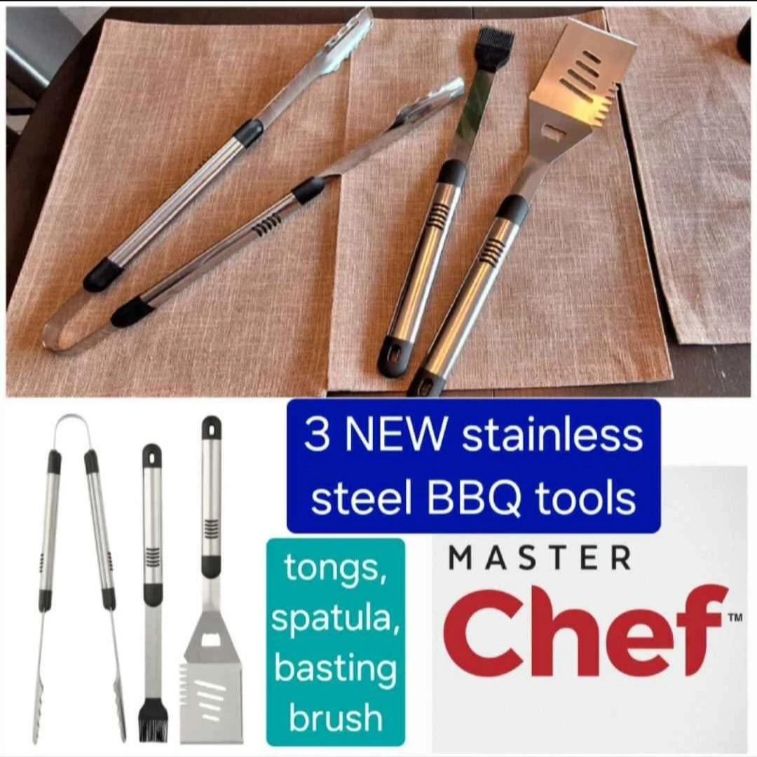 BBQ Tools set - MasterChef stainless steel - NEW