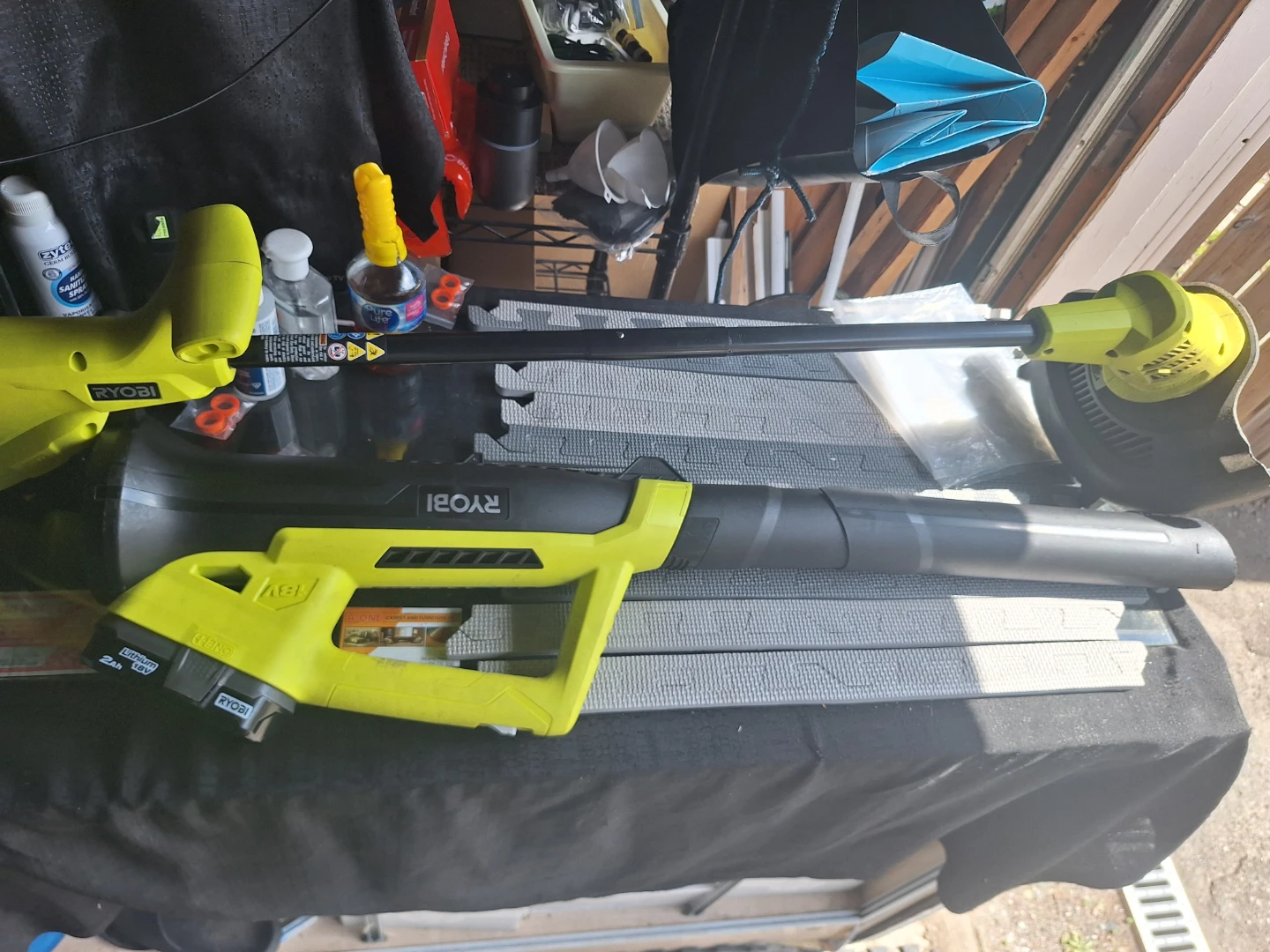Ryobi Cordless String Trimmer and Leaf Blower Combo
