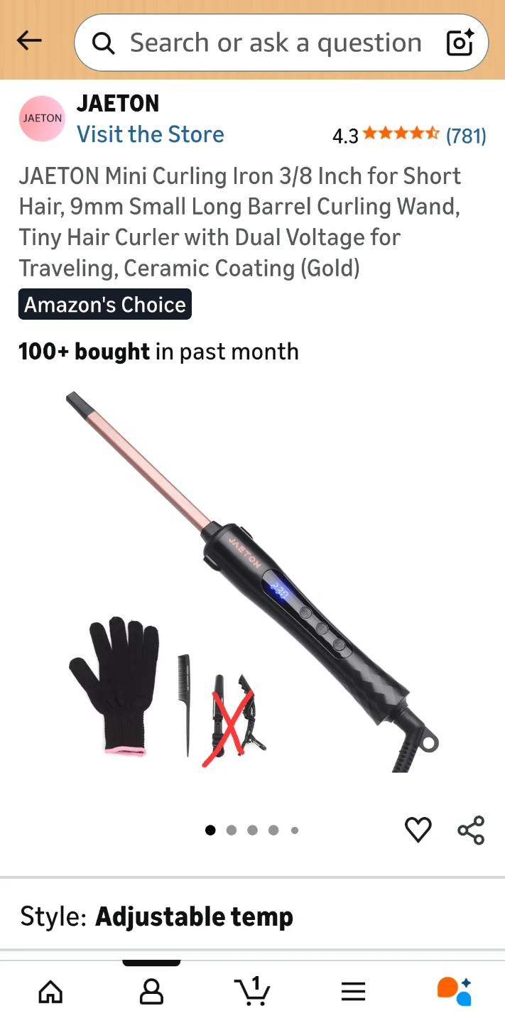 9mm Mini Curling Wand