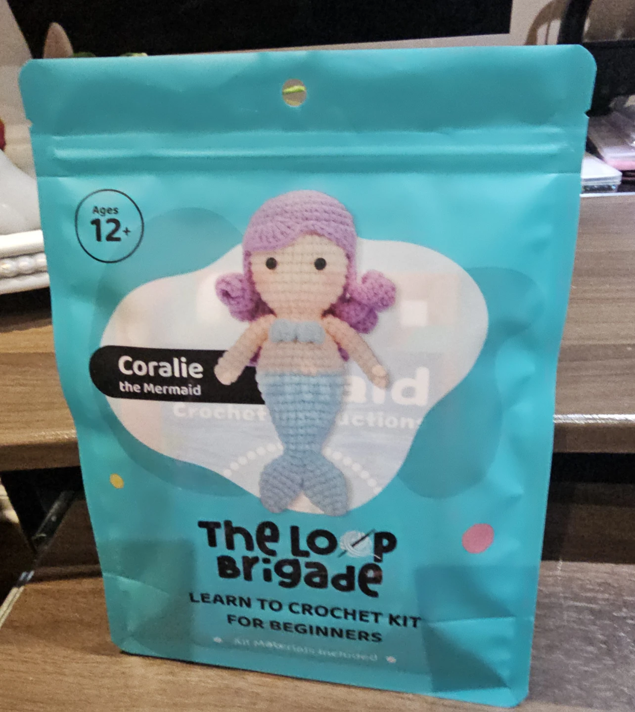 The Loop Brigade Coralie the Mermaid Crochet Kit for Beginners
