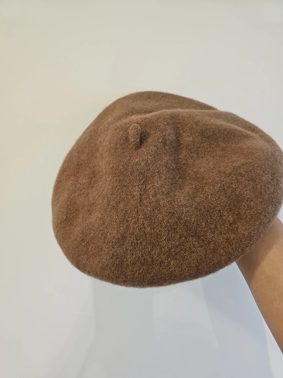 Zara Brown Wool Blend Beret - Size M