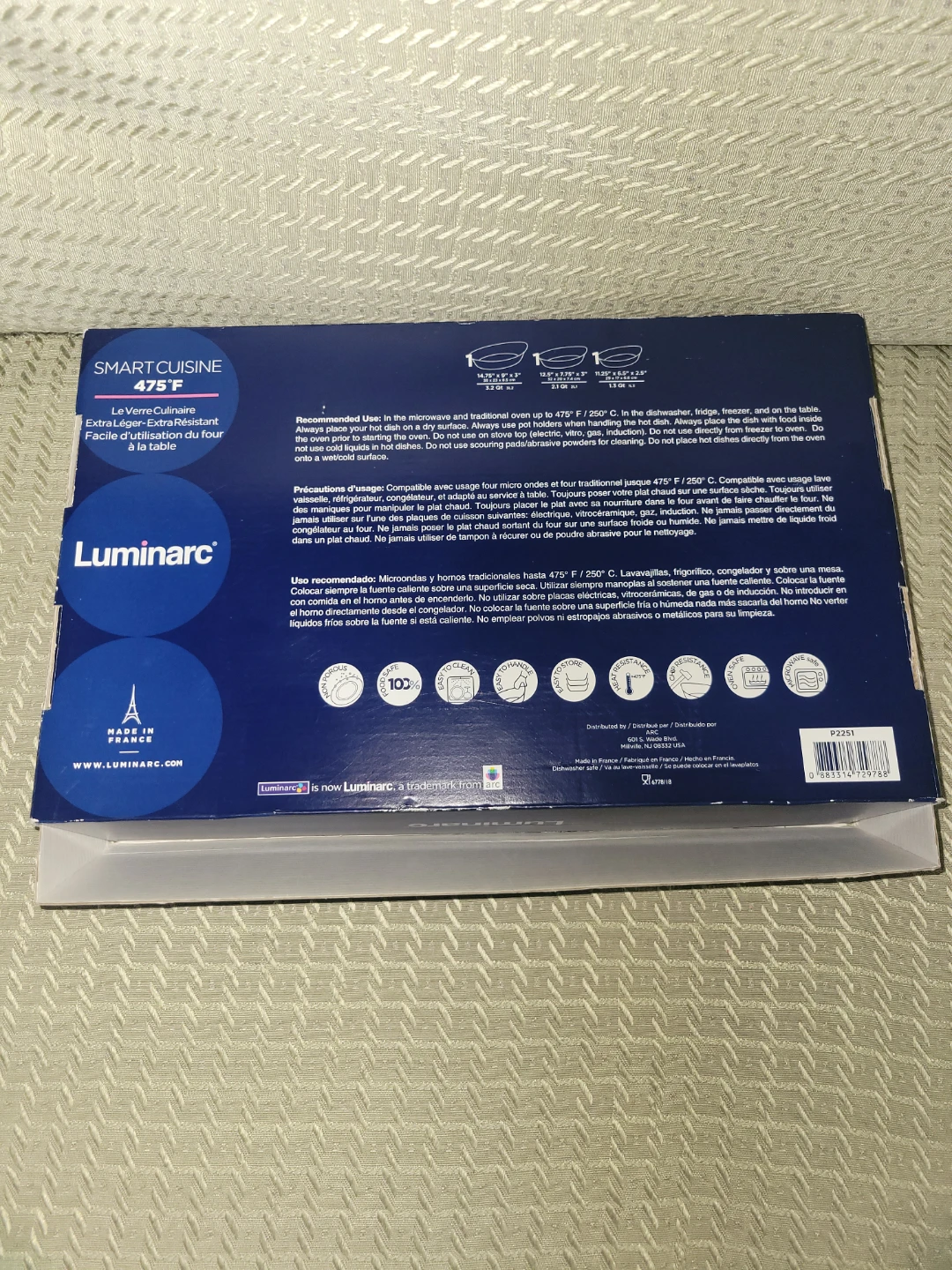 Luminarc Smart Cuisine Baking Dish Set (3-Piece) - photo 2
