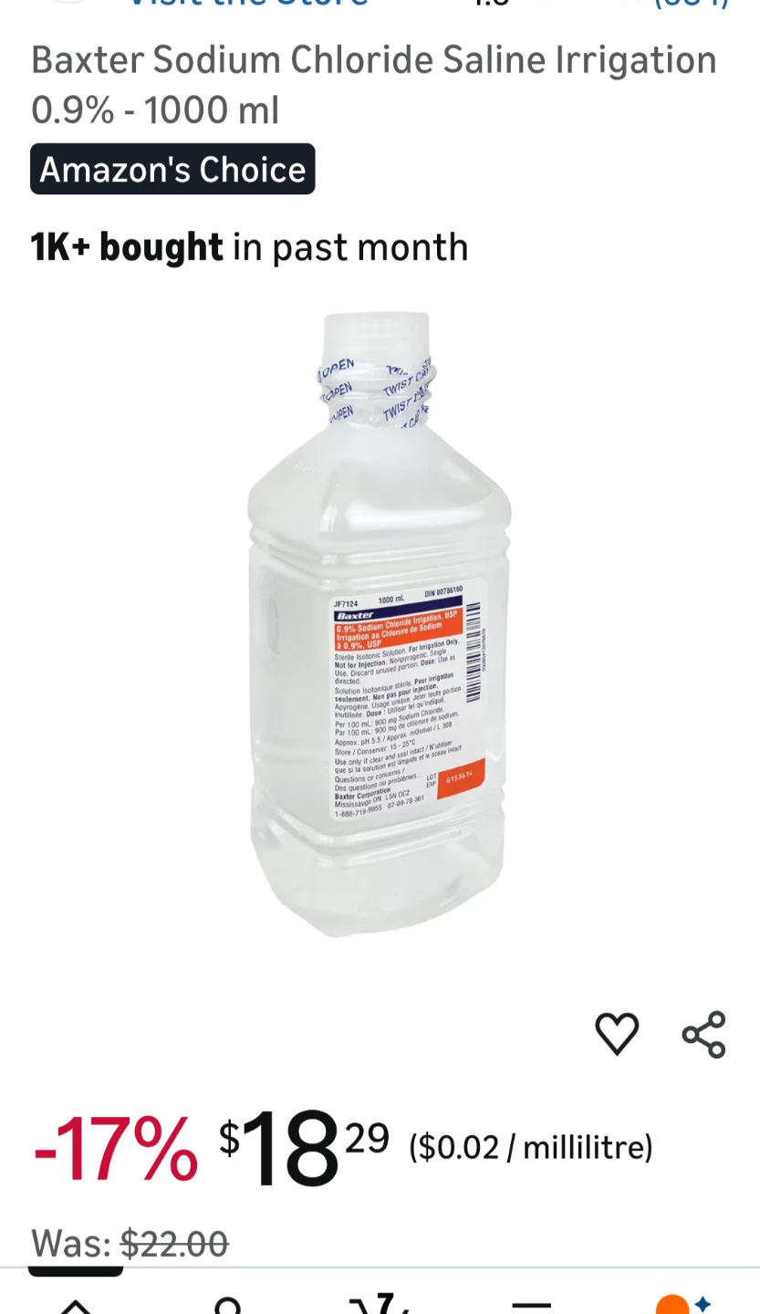 Baxter Sodium Chloride Saline Irrigation 0.9% - 1000 ml - photo 4
