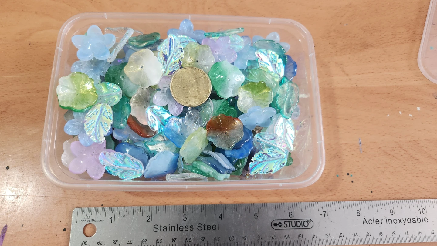 Assorted Glass Beads for Crafts