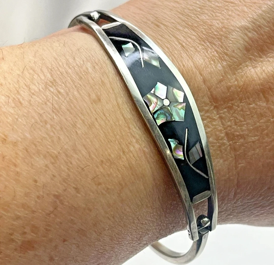 Sterling Silver Inlaid Bracelet