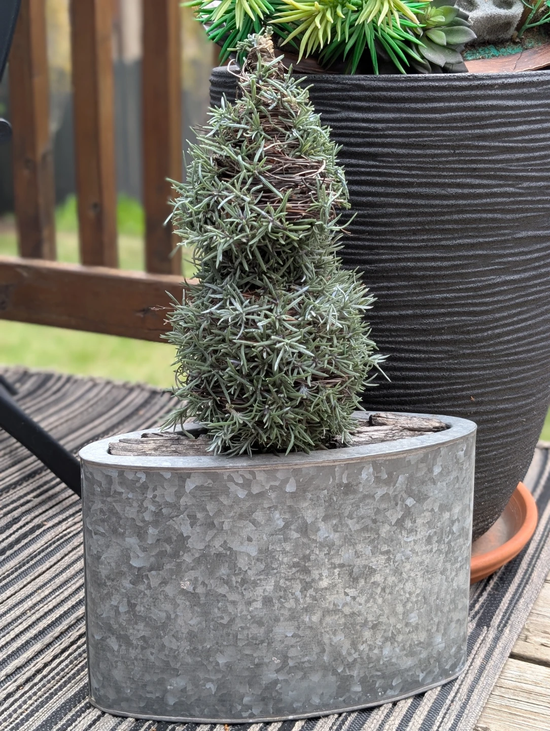 Super Cute Faux Topiary Planter