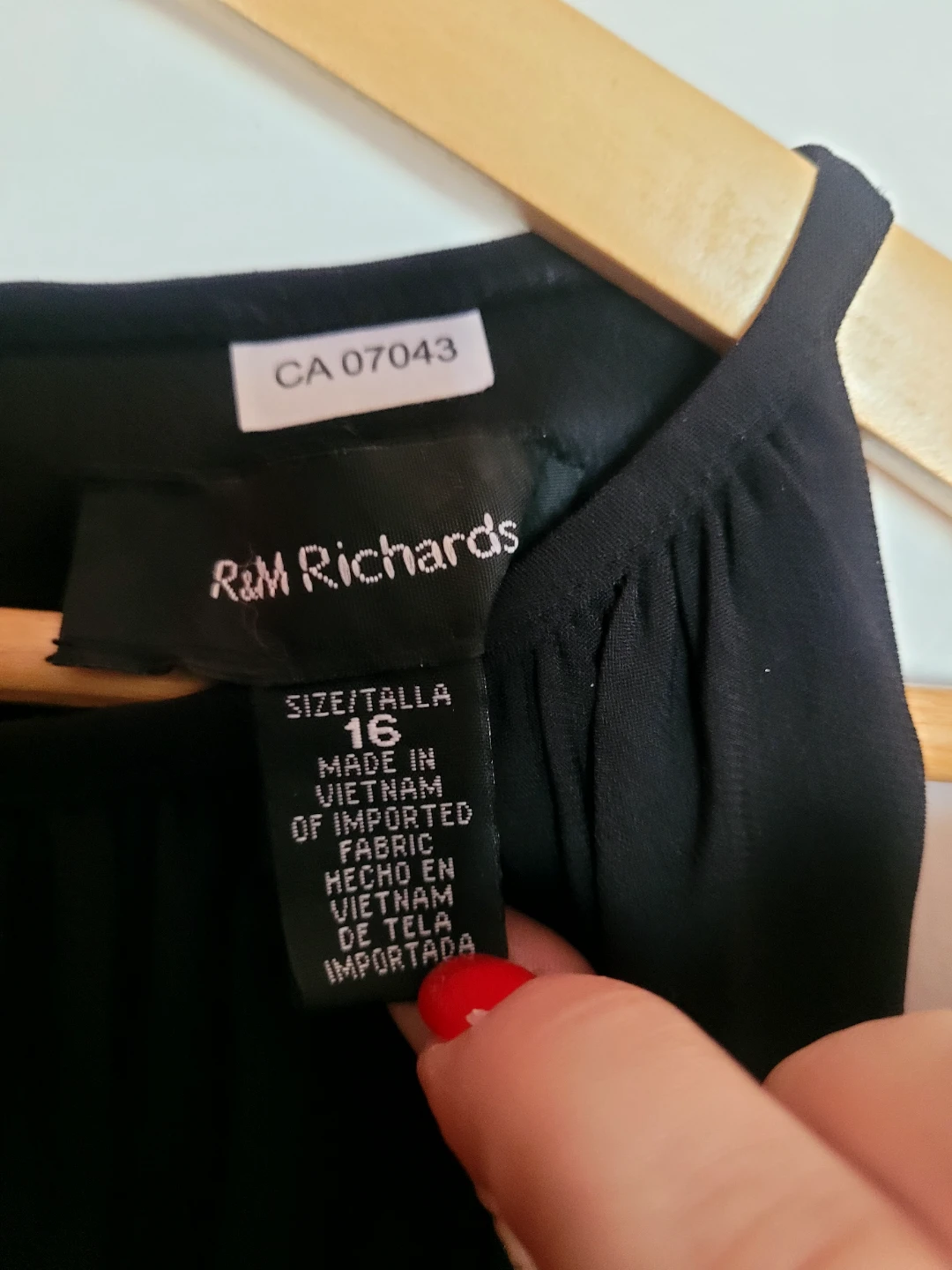 R&M Richards Black Sequin Embellished Maxi Dress Size 16 - photo 2