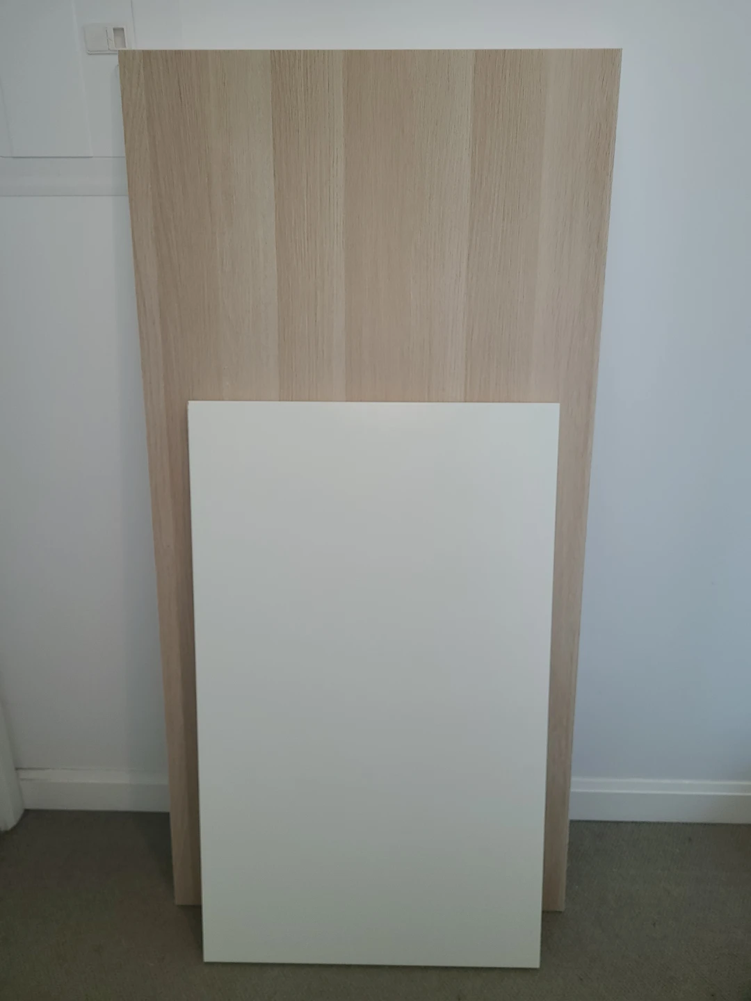 IKEA LINNMON Large white oak (150x75) + white (100x60) tables - photo 4