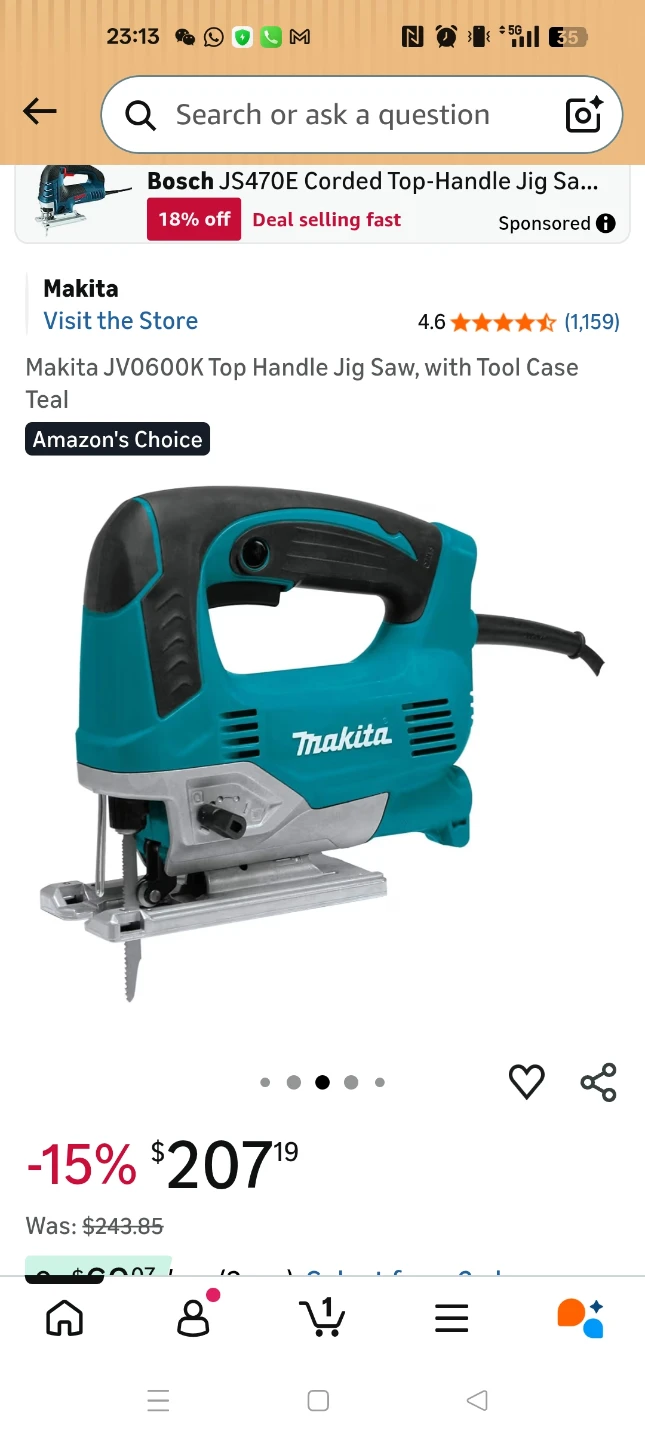 Makita Jigsaw with Case and Blades - photo 2