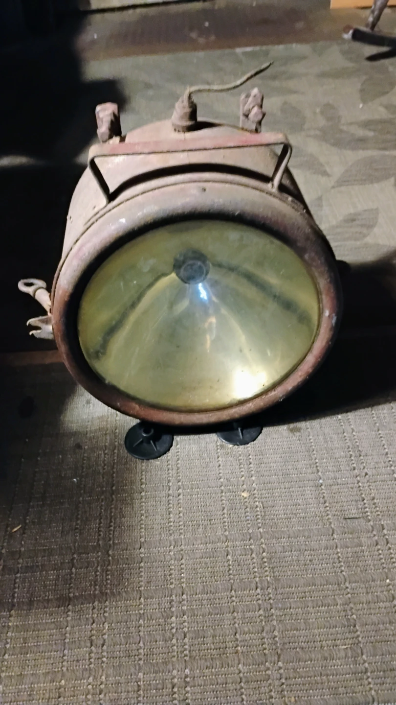 Vintage Train Engine Spotlight