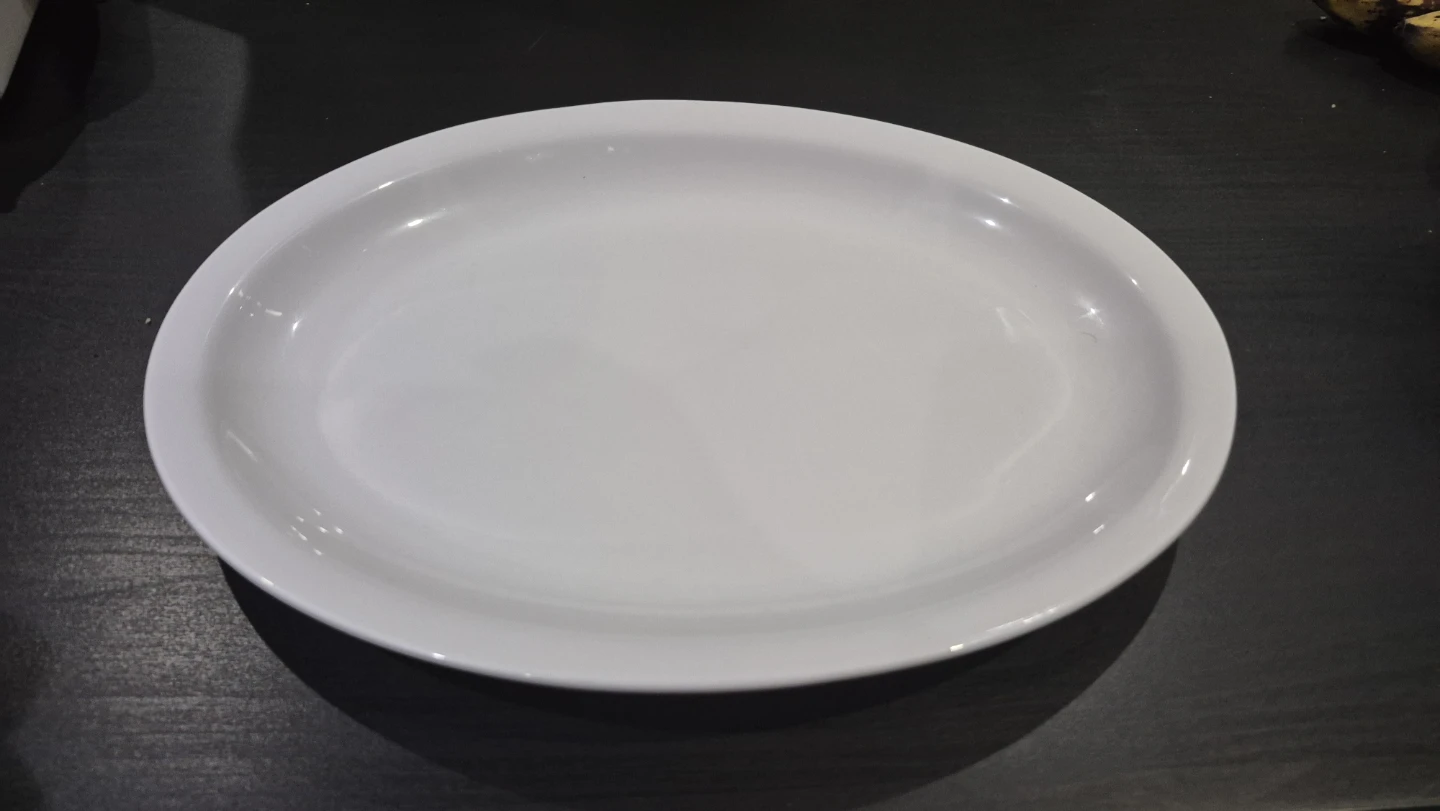 4 White Oval Serving Platters