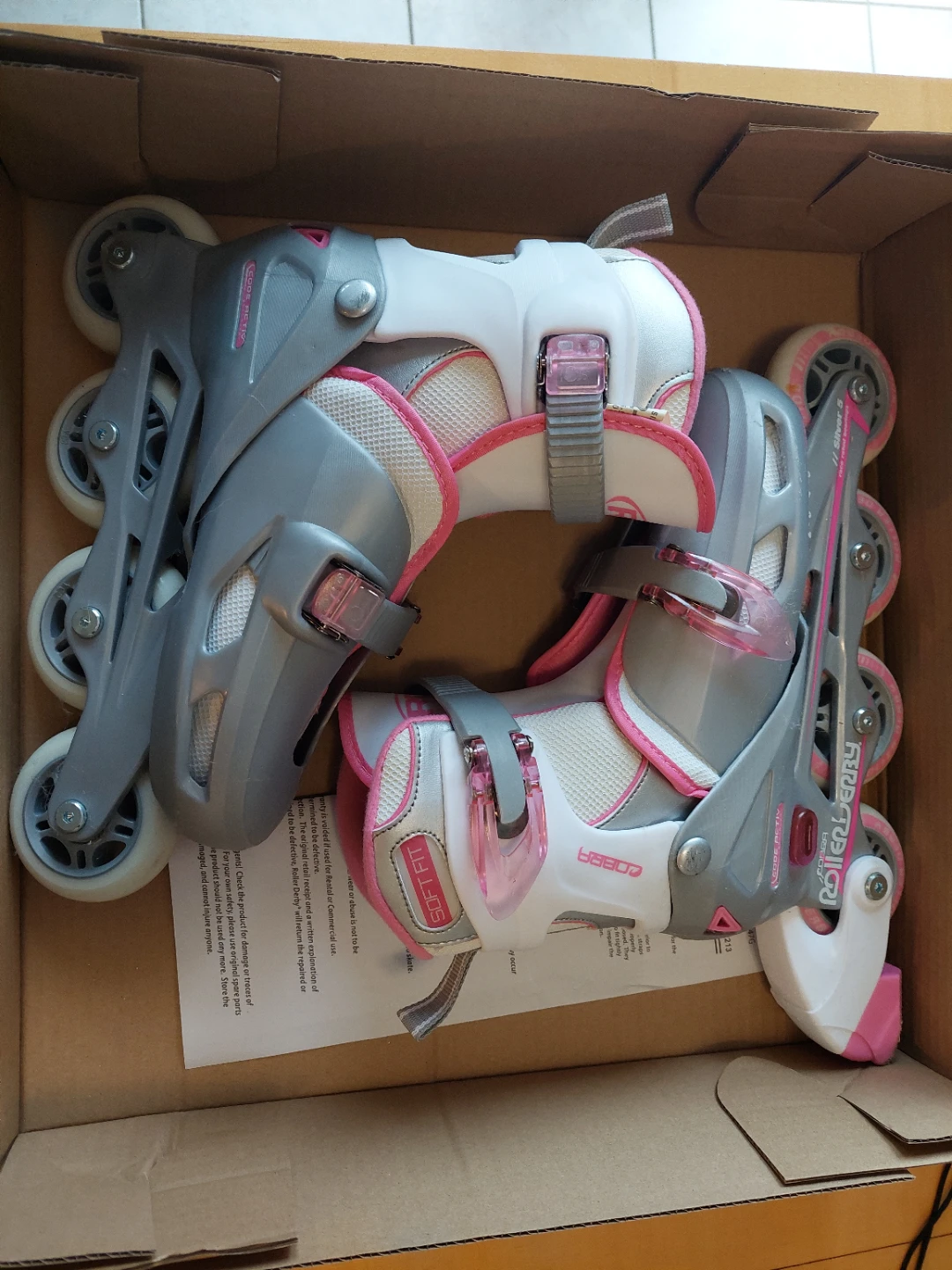 Roller Derby "Cobra" Girl's Adjustable Roller Blades - Size 2-5