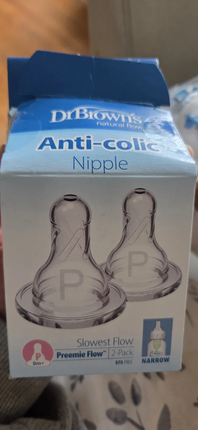 Dr. Brown's Natural Flow Anti-Colic Preemie Nipples (2-Pack) - photo 2