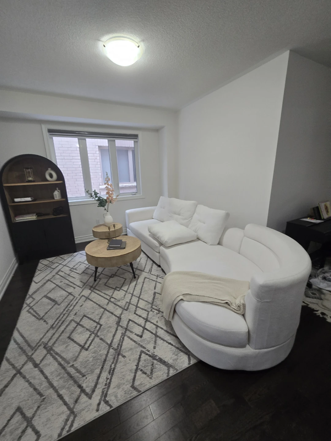 White Sectional Sofa - photo 3