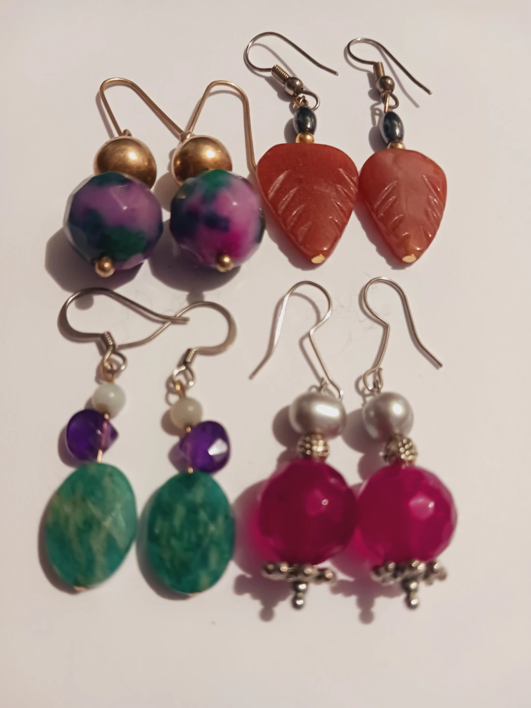 Genuine Gemstones Dangle Earrings  $15 EACH !! - photo 2