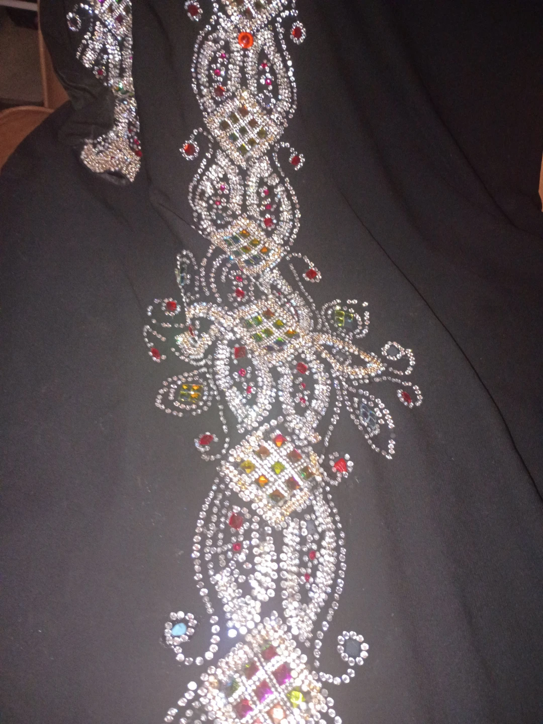 Black Abaya with Embellishments - photo 3