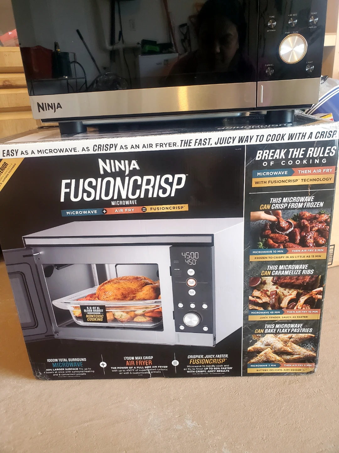Ninja FusionCrisp Microwave and Air Fryer - photo 3