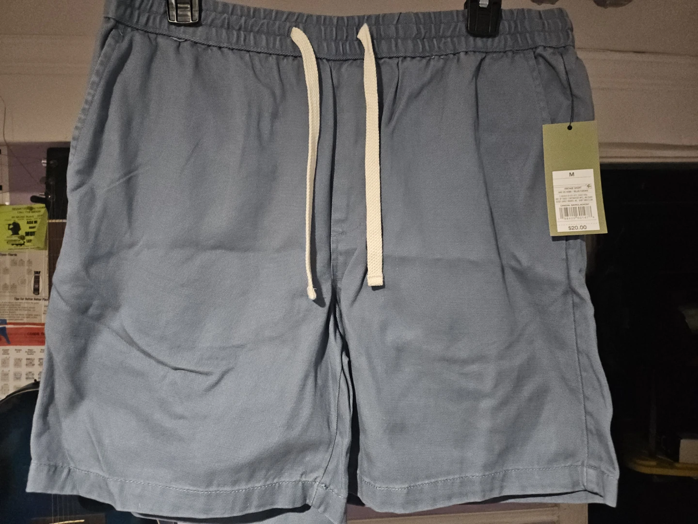 Vintage Pull-On Shorts Size M Blue