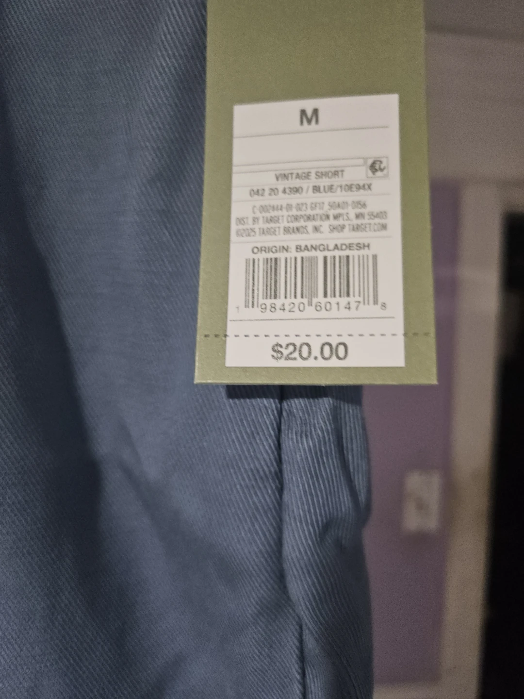 Vintage Pull-On Shorts Size M Blue - photo 2