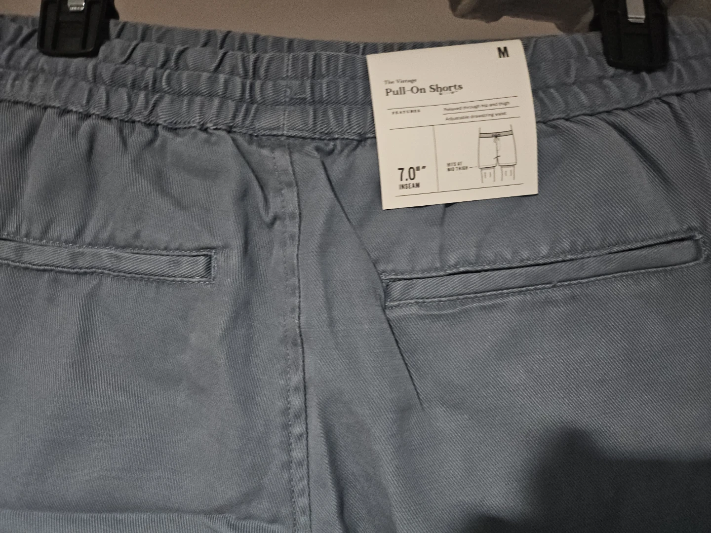 Vintage Pull-On Shorts Size M Blue - photo 4
