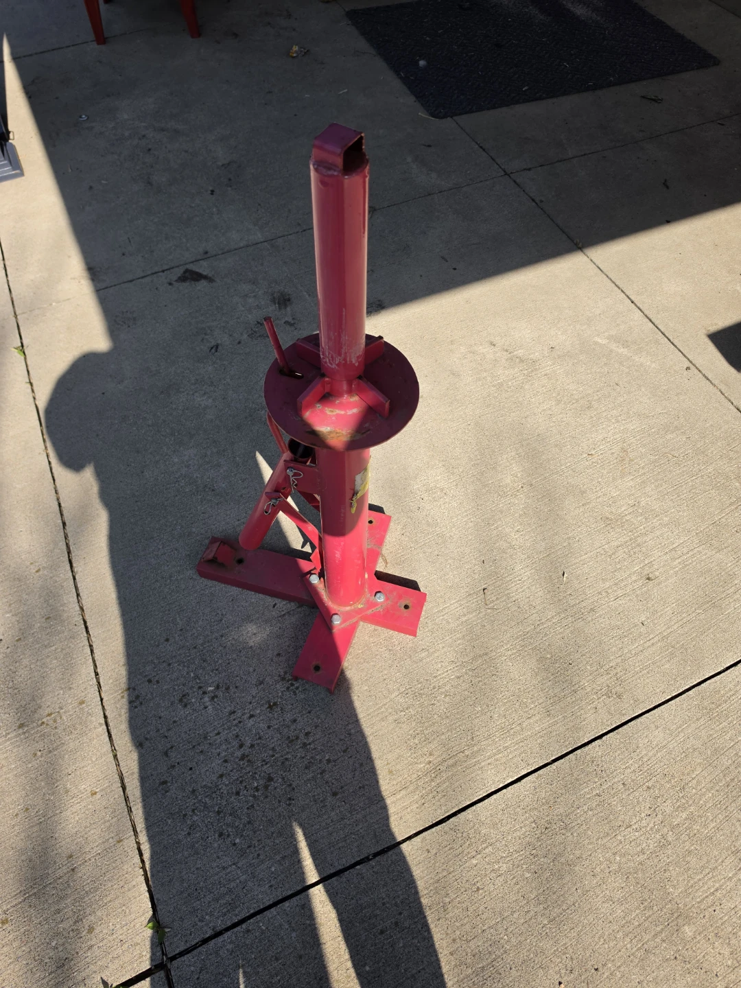 Red Tire Changer Stand