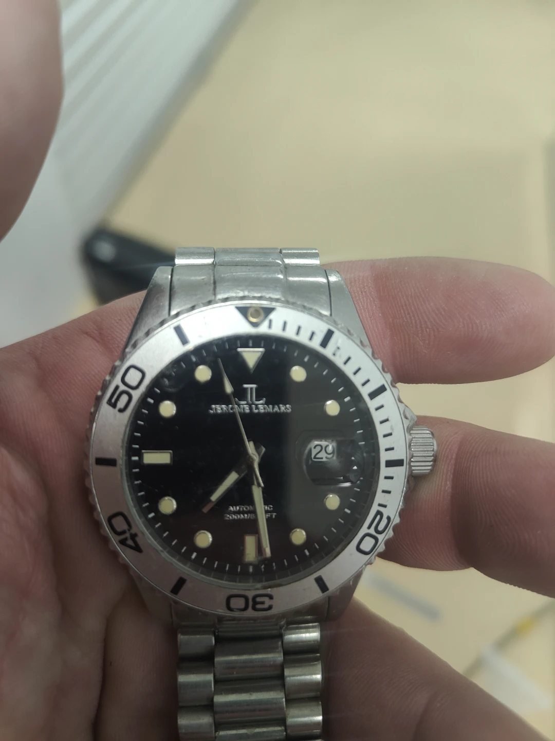 Jerome Lemars Automatic Stainless Steel Dive Watch - photo 3