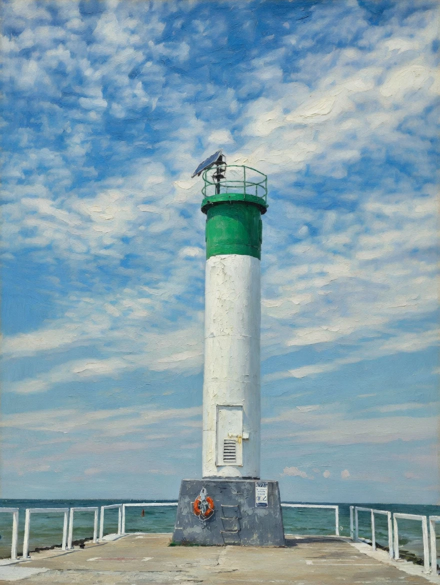 Oil Painting - Lighthouse Sunset - photo 4