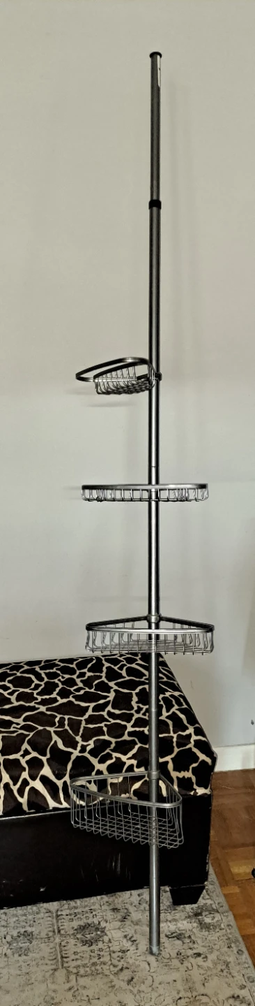 Tension Corner Shower Caddy 4 Tier Shelf