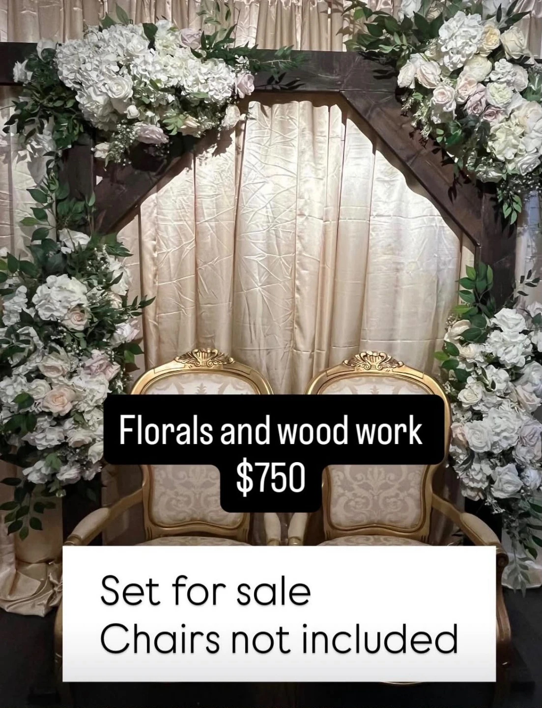Floral Arch and Woodwork Set for Events