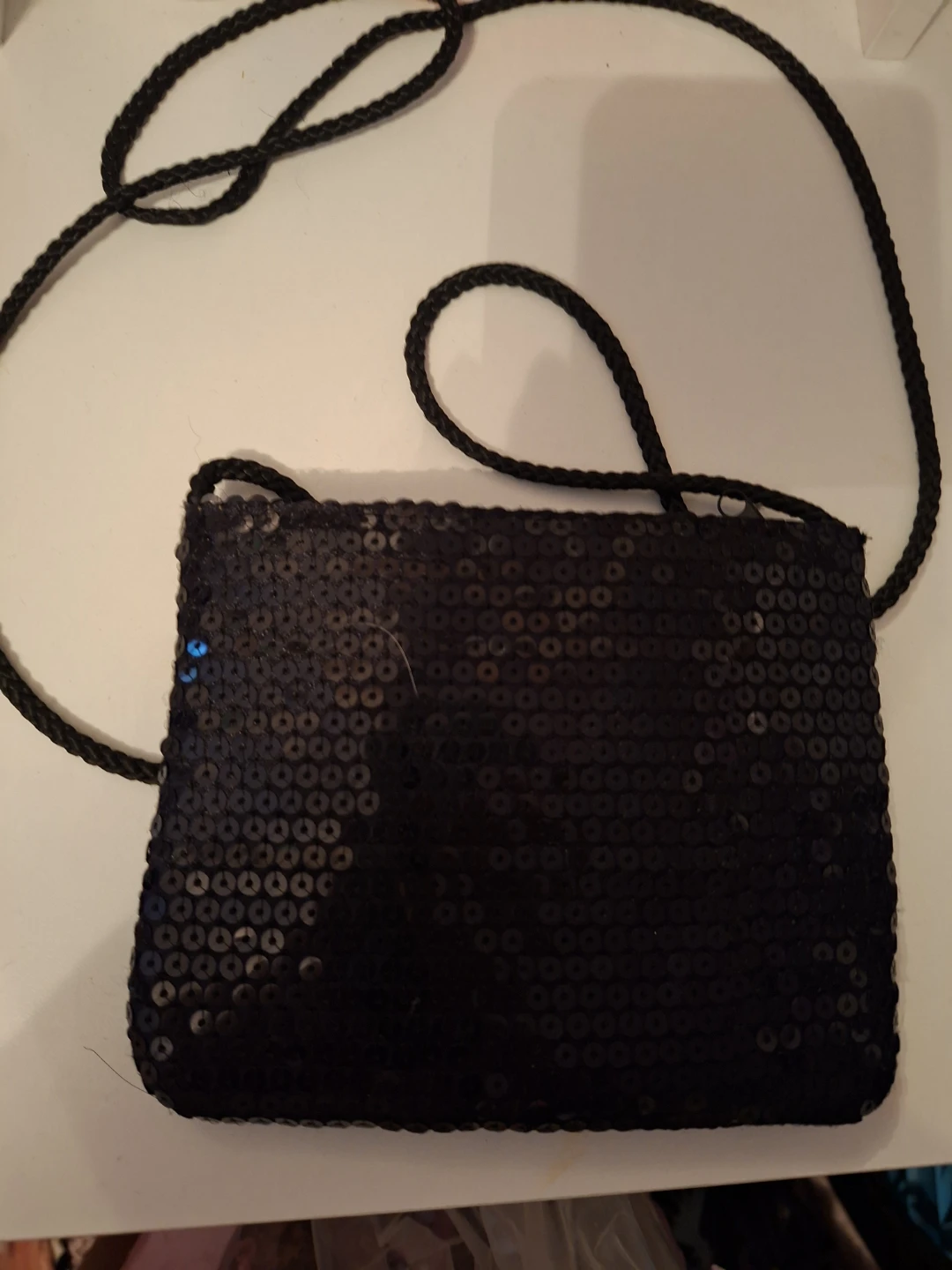 Black Sequin Clutch Purse