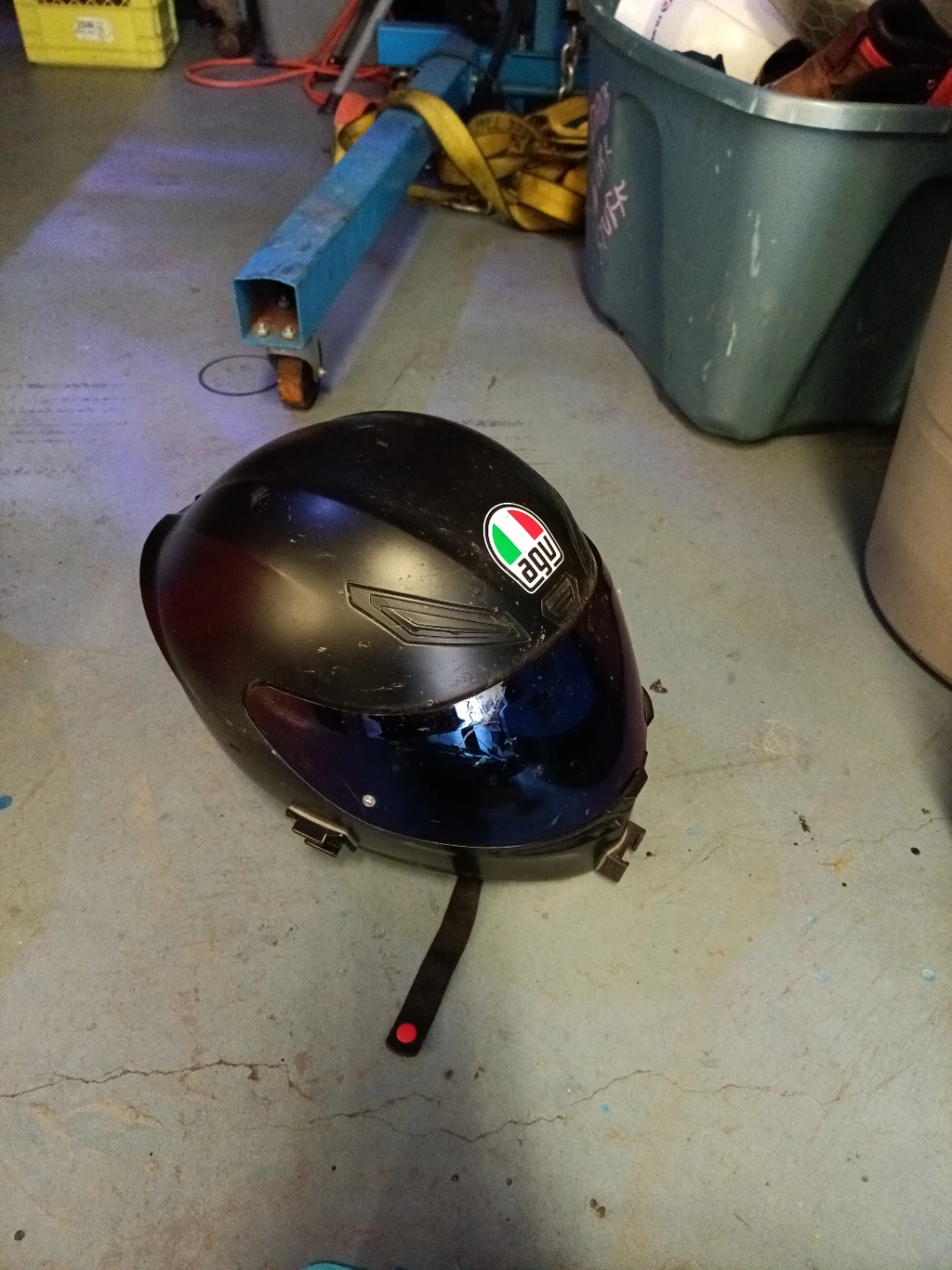 AGV Black Full Face Motorcycle Helmet