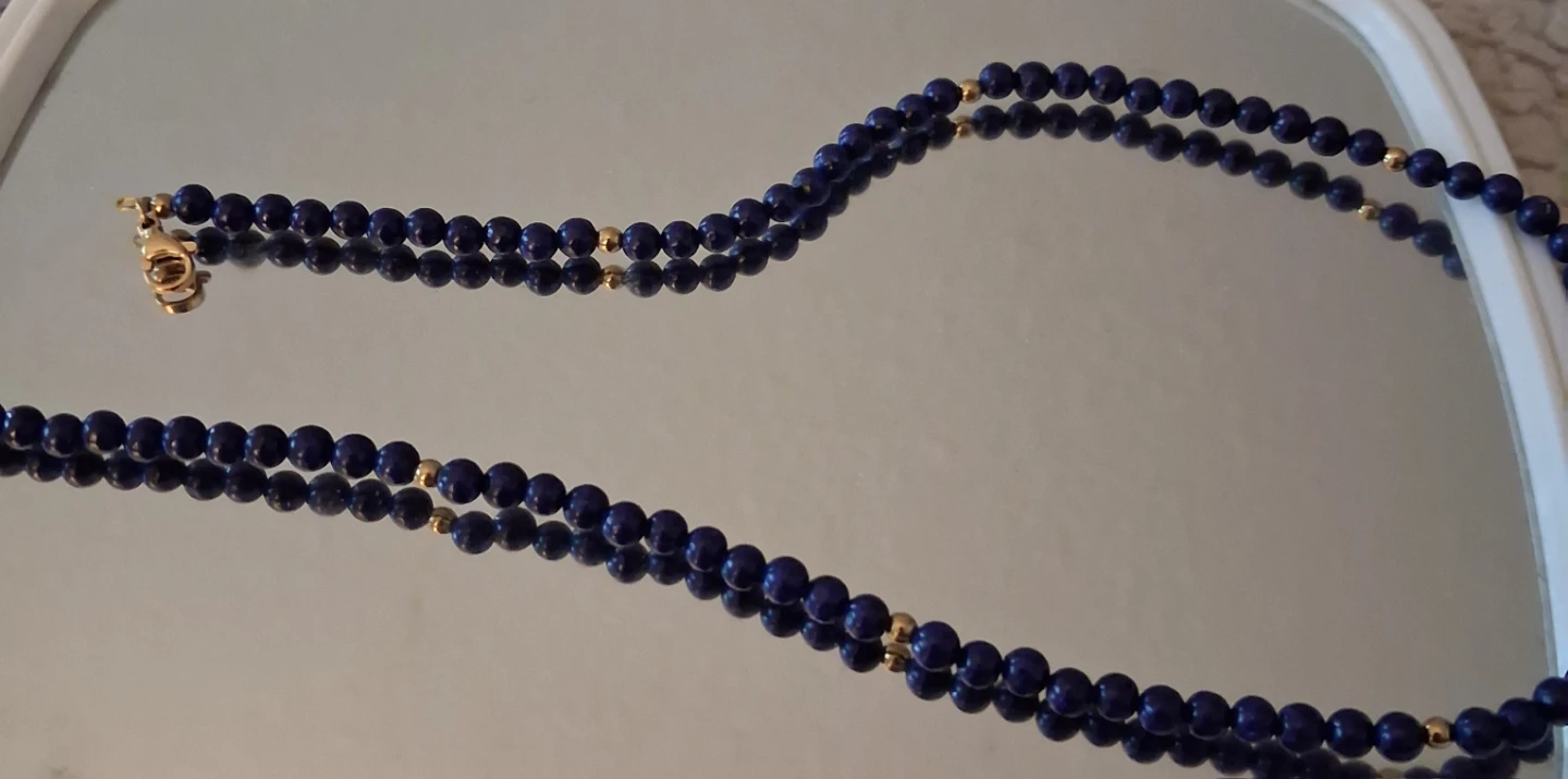 Lapis Lazuli Teardrop Pendant Necklace - photo 2