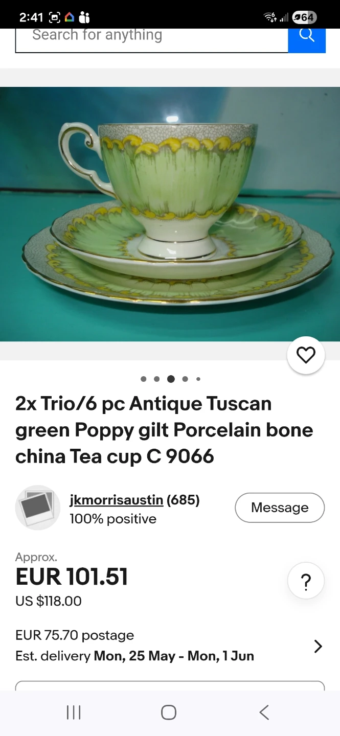 Tuscan Fine Bone China Tea Set - photo 5