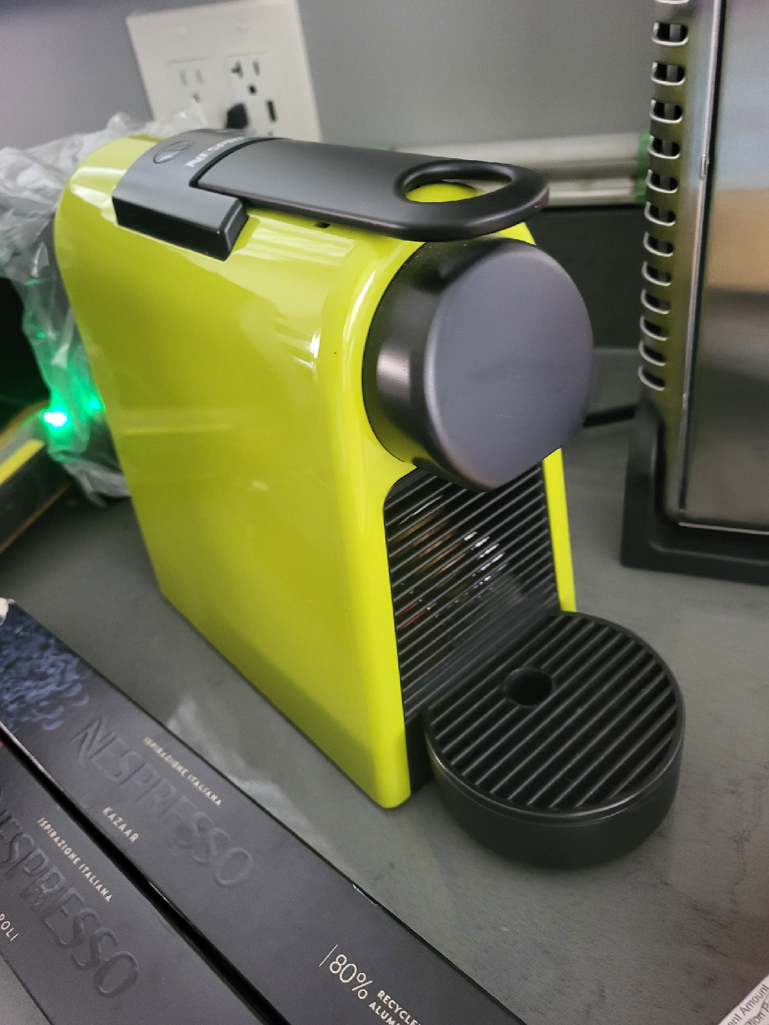 Nespresso Essenza Mini Lime Green Coffee Machine